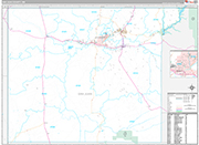 San Juan Wall Map Premium Style